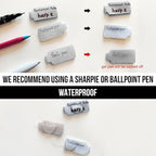 Mr-Label – 40 Pcs 0.78" x 3.54" Hook and Loop Cable Labels –Cord Tags – Upgraded Writable Cable Wraps for Clear Writing - Writable Wire Labels for Cable Management | Electronics Computers (White)