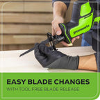 Greenworks 24V Brushless 1" Compact One-Handed Reciprocating Saw (3,000 SPM), Cordless Powered Variable Speed Recip Saw, Battery Not Included