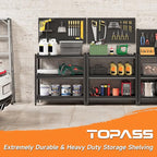 Workbench with Pegboard, Adjustable Heavy Duty Work Table with Wheels, Heavy Duty Workstation, Metal Tool Work Bench for Garage Warehouse Workshop, 48" H x 18" D x 34" W, Black