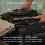 Briggs & Riley Toiletry Kit - Travel Bags for Women & Men, Organizer for Vacation, Dopp Kit for Bathroom Accessories, Makeup, & Skincare