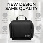 AvaJex Large Hanging Toiletry Organizer - Waterproof Hygiene Bag with Metal XXL Swivel Hook, Sturdy Zippers and 15 Compartments for Toiletries, Makeup, Cosmetics