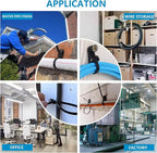 1000 PCS 12 inch Black Zip Ties with Screw Hole 70lbs Mountable head Cable Ties Straps Multipurpose Heavy Duty Nylon Cable Zip Ties with Screw Mounting Hole