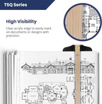 Pacific Arc 18 Inch T Square, Traditional Maple Blade with Acrylic Edge