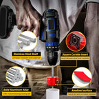 9Pcs PVC Pipe Reamer Kit With 1/2inch, 3/4inch, 1inch, 1-1/4inch,1-1/2inch, 2inch,2-1/2inch, 3inch, 4inch Head Aluminum, PVC Fitting Saver, PVC Socket Saver For SCH40 PVC, ABS PVC Pipe, CPVC