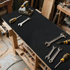Work Bench Mat Top 23.6" x47.2" DIY Work Table Mat PU Leather Workbench Pad Topper Workshop Mat Workbench Cover for Protects Work Bench Tabletop Countertop