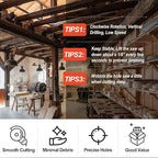 1 Inch Hole Saw with 9.1mm Triangle Shank Arbor, JTemgle Bi-Metal Hole Saw Heavy Duty Hole Cutting Tool for Cornhole Boards, Recessed Lights, Wood, Plastic, Drywall & Soft Metal