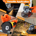 Cordless Angle Grinder Compatible with 20V Dewalt Battery (No Battery),Brushless Motor,Variable Speeds,Lock-On Switch,4-1/2" Blade,Power Electric Angle Grinders Tool for Polishing,Grinding,Cutting