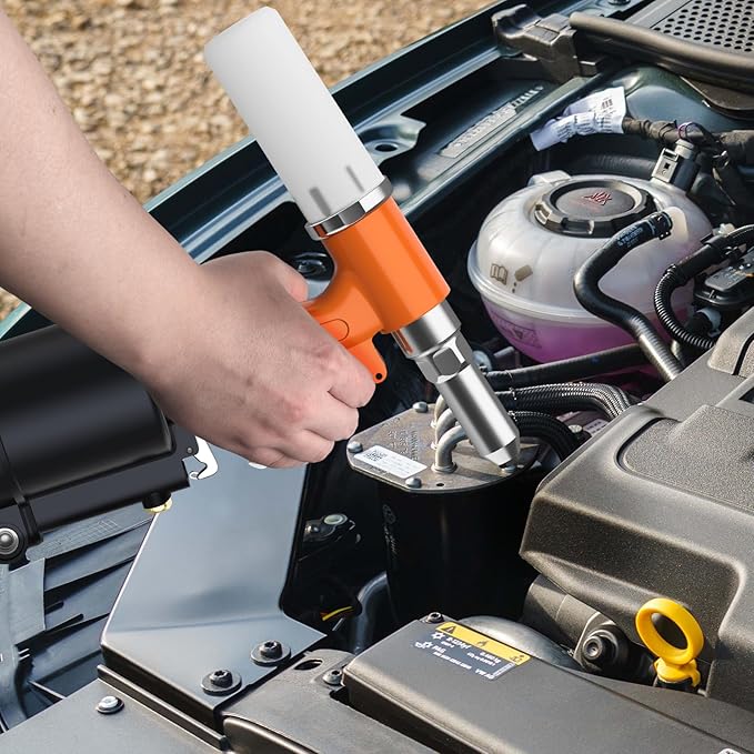 Proster Pneumatic Tool Air Riveter - 3097lbf Pulling Pneumatic Rivet Gun, 6-8KG/C2 Heavy-Duty Air Pop Riveter for 3/32", 1/8", 5/32", 3/16" Capacity