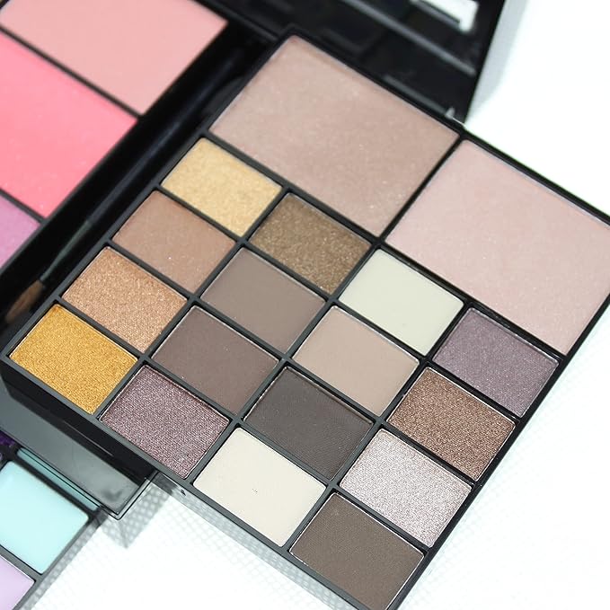 Makeup Kit for Women Full Kit Eyeshadow Facial Blusher Eyebrow Powder Face Concealer Powder Eyeliner Pencil Ultimate Color Combination 74 Colors Makeup Set Combination Palette-VeraVaultWomen