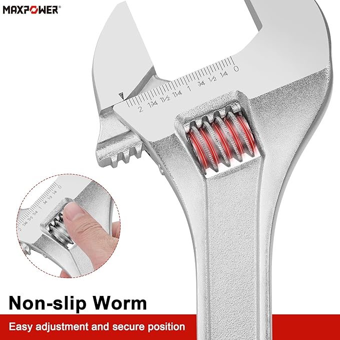 MAXPOWER Adjustable Wrench 18 inch
