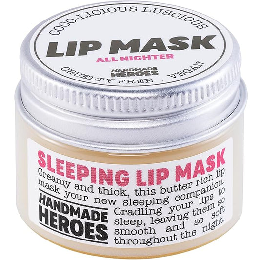 100% Natural Lip Butter Sleeping Lip Mask, Overnight Lip Moisturizer and Conditioner for Dry Lips. Intensive Lip Balm and Lip Therapy Skin Care with Mango butter (Original All Nighter)-VeraVaultWomen