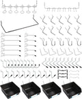 Pegboard Hooks, with Bins, Peg Locks, for Organizing Various Tools, 131 PCS, 60 of Which are Locks