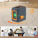 CIGMAN Laser Level with Tripod, (36.6 inch) 100Ft Self-Leveling Green Cross Line Laser, 150° Vertical Beam,Outdoor & Indoor Use – Picture Hanging, Tiling, Construction – Battery & Bag Included.