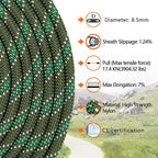 AOLEBA 8.5mm Static Climbing Rope, Outdoor Rock Climbing Ropes, Heavy Duty Rappelling Rope for Fire Rescue, Escape, 10M(32Ft) 20M(64Ft) 30M(96Ft) Ice Climbing Equipment & Parachute Accessories