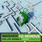 1-1/2"–2" Roller Support Set: Compatible with Greenlee 555 & Current Benders (Part #17984 & 21002), Heavy-Duty Steel Construction