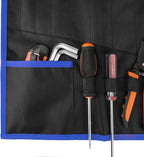 YOOFAN Wrench Roll Up Pouch – Wrench Organizer Bag with Handle, Wrench Holder for Hanging (19+1 Metric)
