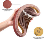 S SATC Sanding Belts 1×30-Inch Sanding belt Belt Sander Belt Sander Paper, (4 Each of 60, 80, 120,150,240,400 Grits) Aluminum Oxide 24PCS