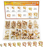 111pcs 6-22mm Spring Band Hose Clamp Kit,Tube Fastener Clips For Fuel Line Water Clamps