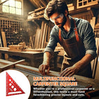 Metal Square 7 Inch-Accurate Carpenter Square Tool,Versatile Aluminum Rafte Square for Carpentry and DIY Projects，red