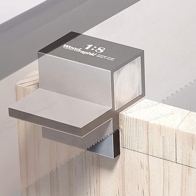 Dovetail Saw Guide Set – 1:8 & 45°/90° Magnetic Layout Tool for Joinery in Hardwood and Framing – CNC Aluminum Precision Marker for Woodworking Projects