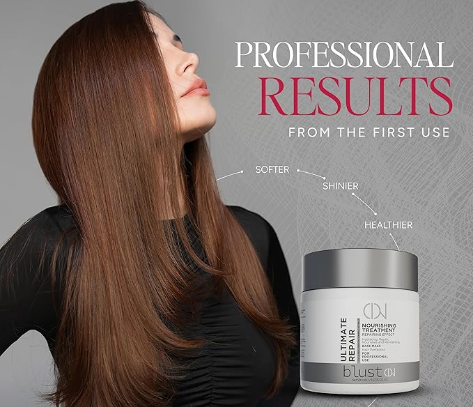 Ultimate Repair Mask with Collagen & Keratin for Damaged Hair - Hydration Deep Treatment for Dry Hair - Frizz Control & Nourishment Mask with Bamboo & Avocado Oil 500Ml-VeraVaultWomen