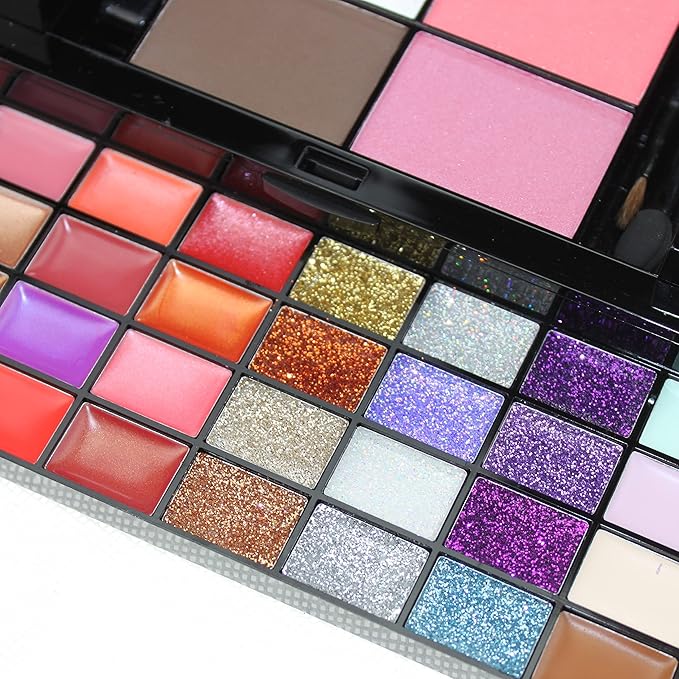 Makeup Kit for Women Full Kit Eyeshadow Facial Blusher Eyebrow Powder Face Concealer Powder Eyeliner Pencil Ultimate Color Combination 74 Colors Makeup Set Combination Palette-VeraVaultWomen