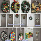 Over The Door Metal Hooks with Plastic Coating 5.5" Fit 0.5" to 1 3/8" Door 10 Pcs Heavy Duty Single Towel Robe Rack Wreath Bathroom Shower Hanger Shoe Organizer Ironing Board Short White