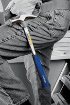 ESTWING Framing Hammer - 30 oz Long Handle Straight Rip Claw with Milled Face & Shock Reduction Grip - E3-30SM