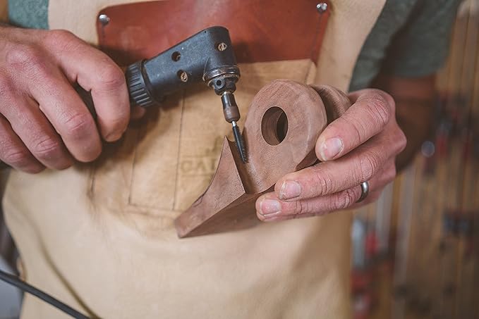 Kutzall Original Taper Rotary Burr, 1⁄8" Shaft, Fine - Wood Carving Bit for Dremel, Foredom, DeWalt, Milwaukee. Abrasive Tungsten Carbide, 1⁄4" (6.3mm) Head Dia. X 1⁄2" (12.7mm) Length, T-14-EG