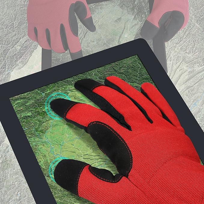 DULFINE High Performance Work Gloves For Men(12 Pairs Pack), High Dexterity Touch Screen For Multipurpose,Excellent Grip (Extra Large)