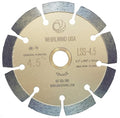 LSS 4 1/2 Inch Diamond Saw Blade,Dry or Wet Cutting Saw Blades for Sharp Cutting Concrete Stone Brick Masonry, Broadened Cutter Head (4.5")