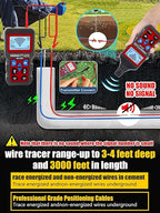 NOYAFA nf-826 Underground Cable Locator, Wire Tracking Detector, Wall and Underground Pipeline Wire Detector. Fuse, Switch, Short Circuit Breaker Fault Finder/Rechargeable Underground Wire Detector