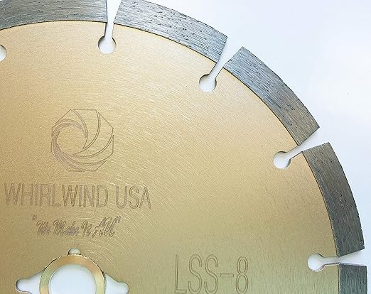 LSS 8 in. Dry or Wet Cutting General Purpose Power Saw Segmented Diamond Blades for Masonry Brick/Block Pavers Concrete Stone (Factory Direct Sale) (8")
