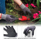 Micro-Foam Nitrile Coated Gloves-12 Pairs, Seamless Knit Design, Perfect for Home Projects and Construction