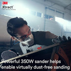 3M Xtract Portable Dust Extractor and Electric Random Orbital Sander Bundle | Extracts Up to 97% Dust
