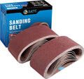 S SATC 3x18 Sanding Belts 20PCS Belt Sander Paper Aluminum Oxide (3 Each of 60/80/120/150/240/400 Grits & 2 of 40 Grits) Ideal for Wood Metal Paint Sanding