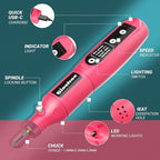 Cordless Rotary Tool, 5 Variable Speed Mini Rotary Tool Kit with 70 Accessories, 3.7V Type-C Charging Power Rotary Tool for Engraving, Sanding, Polishing, Carving, Cutting, DIY Crafts