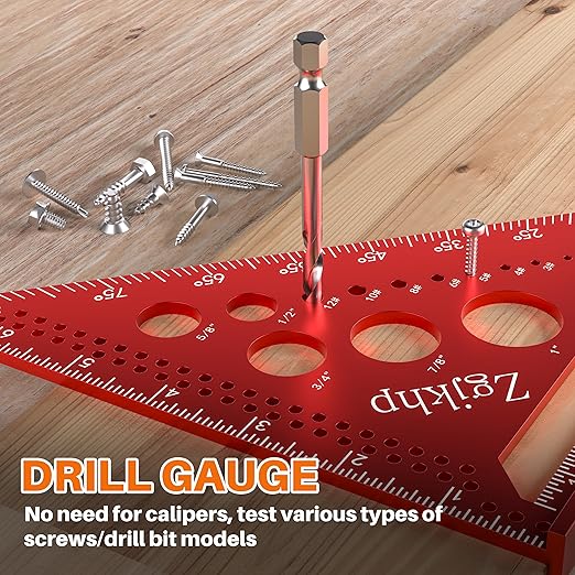 Metal Square 7 Inch-Accurate Carpenter Square Tool,Versatile Aluminum Rafte Square for Carpentry and DIY Projects，red