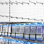 POETISKE Pegboard Hooks 0.2” Diameter 10 inch Black Metal Ball Ending Garden Tool Organizer Fits 1/4’’ Pegboard Garage Wall Hooks 50PCS