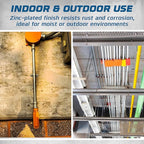 OHLECTRIC Heavy Duty Pipe Strap (20 Pack - 1½ Inch) Zinc Plated Conduit Clamps, 2 Hole Steel EMT Pipe Strap U Bracket, Zinc Coated Tension Tube Clip, Metal Pipe Clamp for EMT Conduits