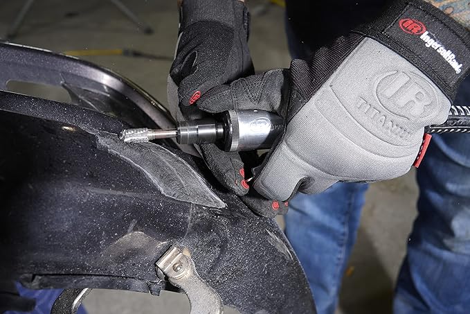 Ingersoll Rand 307B 1/4” Air Die Grinder, Straight, 28,000 RPM, 0.25 HP, Ball Bearing Construction, Safety Lock, Aluminum Housing, Lightweight Power Tool