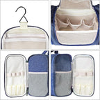 Hanging Toiletry Bag Extra Large Capacity | Premium Travel Organizer Bags For Men And Women | Durable Waterproof Nylon Bathroom, Shower, Makeup Bag For Toiletries, Cosmetics, Brushes