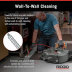 RIDGID 76193 FlexShaft K9-102+ Drain Cleaning Machine for 1 1/4-2" (32-50 mm) Pipes with 50' (15,2 m) 1/4" (6 mm) Cable and Kit