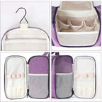 Hanging Toiletry Bag Extra Large Capacity | Premium Travel Organizer Bags For Men And Women | Durable Waterproof Nylon Bathroom, Shower, Makeup Bag For Toiletries, Cosmetics, Brushes