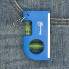 Sanung 4PCS Portable Mini Spirit Levels with Magnetic Base Small Pocket Bubble Measuring Levels Keychain Horizontal Vertical Leveler with Storage Bag for Carpentry Tripod Wall Clock