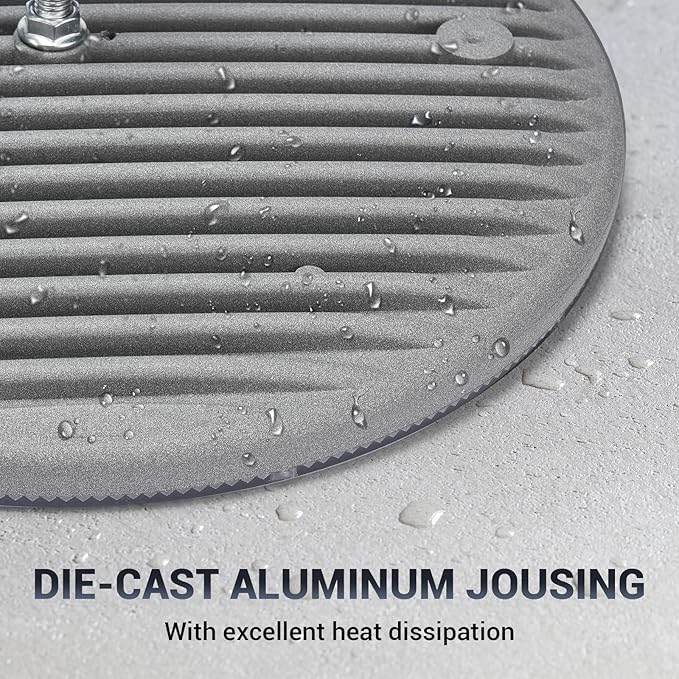 2 Pack 600W UFO Led High Bay Light,120VAC,5000K Daylight Commercial Bay Lighting,IP66 Waterproof,85050LM,2550W MH/HPS with Plug Area Lighting for Warehouse/Shop/Workshop/Barn/Gym/Factory