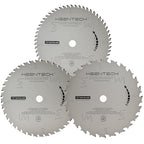 KEENTECH 7-1/4 Inch Woodworking Circular Saw Blade 24T 40T 60T 3-Pack, Non-Stick Coating, Tungsten Carbide Tipped, ATAF Grind, 5/8 Inch Arbor Hole with Diamond Cutout