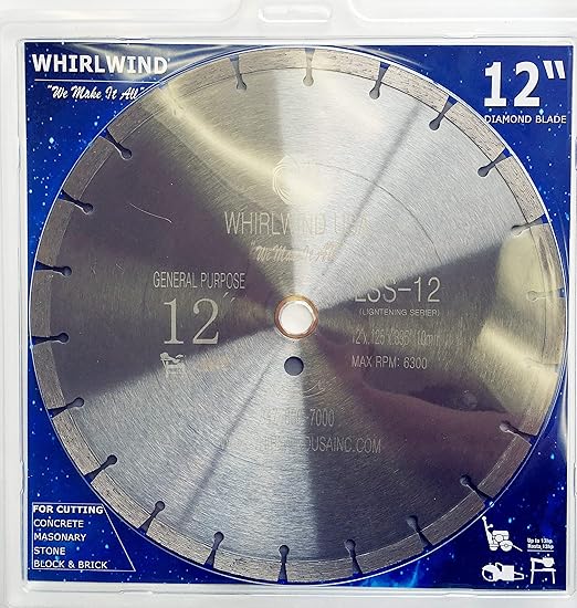 LSS 12 Dry or Wet Cutting General Purpose Power Saw Segmented Diamond Blades for Concrete Stone Brick Masonry (Factory Direct Sale) (10pcs)