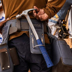 ESTWING Framing Hammer - 22 oz Long Handle Straight Rip Claw with Milled Face & Shock Reduction Grip - E3-22SM