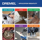 Dremel 4300-9/64 Versatile Rotary Tool Kit with Flex Shaft - 9 Attachments & 64 Accessories - Ideal for Engraving, Etching, Sanding, and Polishing